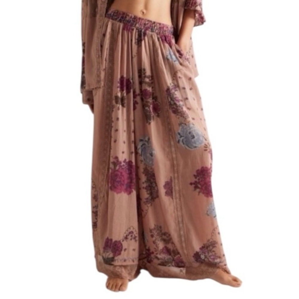 Free People Hey Lover Printed Sleep Pants